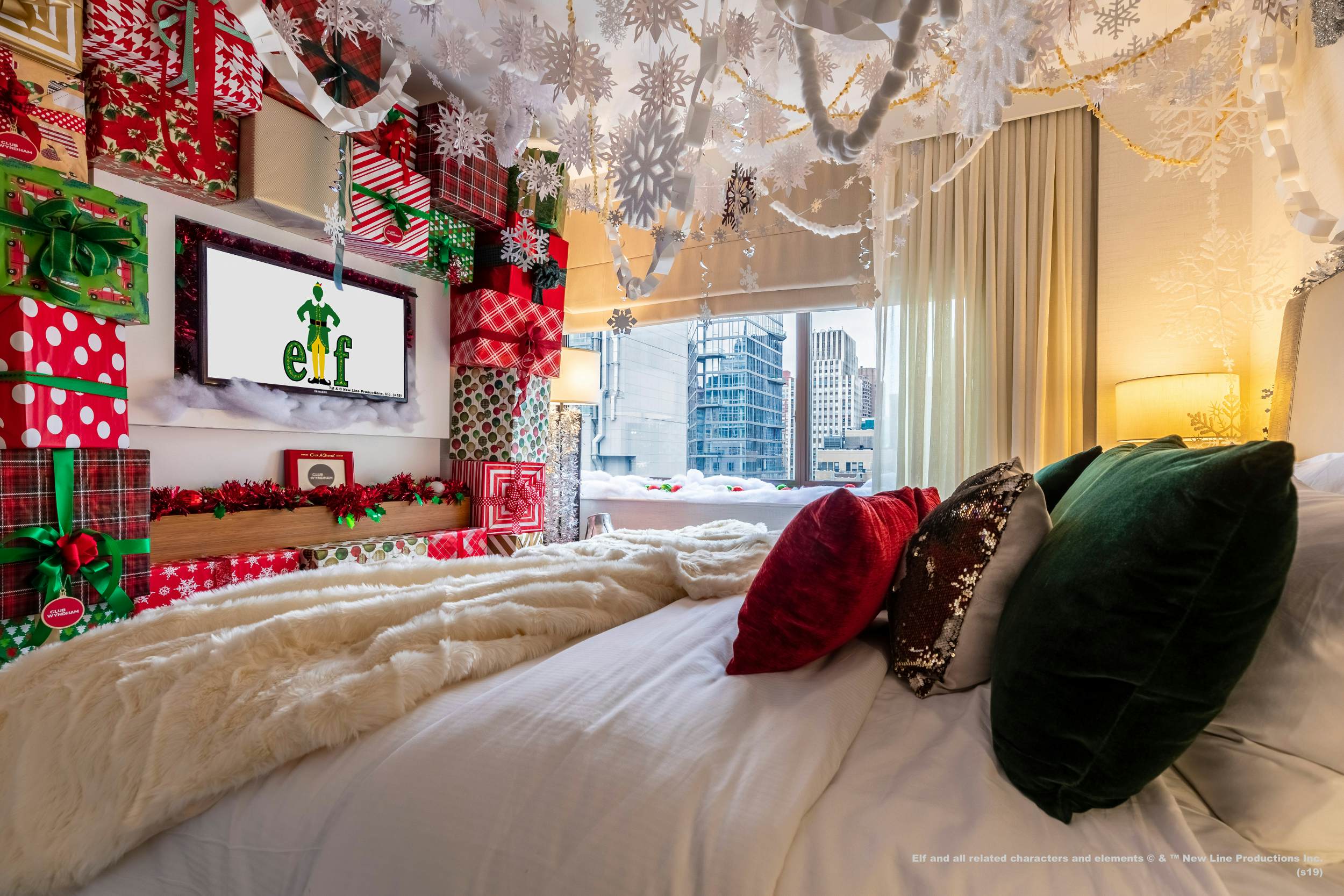 Channel your inner Buddy and stay in an Elfinspired room in NYC this Christmas